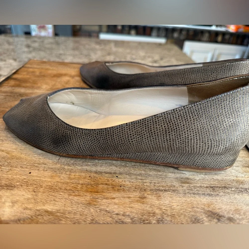 BRUNO MAGLI Parma Leather‎ Peep Toe Wedges
